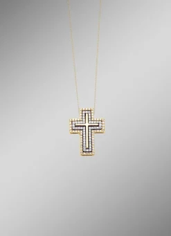 Kreuz-Anhänger mit Brillanten