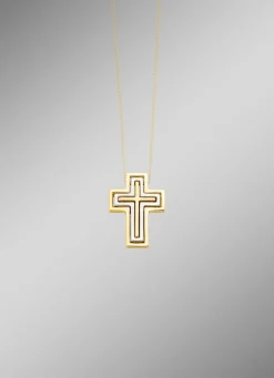 Kreuz-Anhänger mit Brillanten