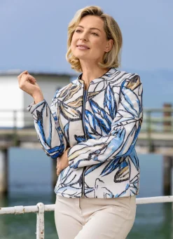 Kurzjacke mit eindrucksvollem Dessin