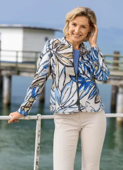 Kurzjacke mit eindrucksvollem Dessin