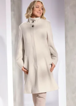 Kurzmantel mit abnehmbarem Schal