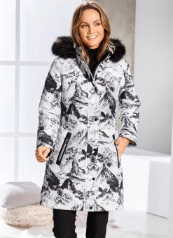 Kurzmantel mit abnehmbarer Kapuze