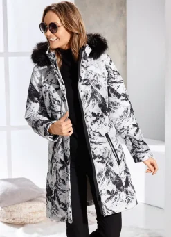 Kurzmantel mit abnehmbarer Kapuze