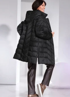 Kurzmantel mit abnehmbarer Kapuze