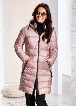 Kurzmantel mit abnehmbarer Kapuze