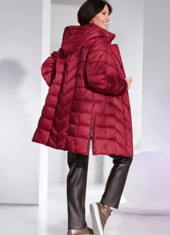 Kurzmantel mit abnehmbarer Kapuze