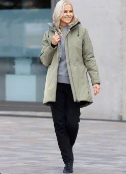 Kurzmantel mit fester Kapuze