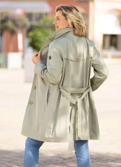 Kurzmantel mit Gürtel