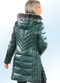 Kurzmantel mit Längssteppung