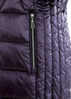 Kurzmantel mit Längssteppung seitlich