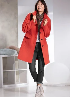 Kurzmantel mit Nahttaschen