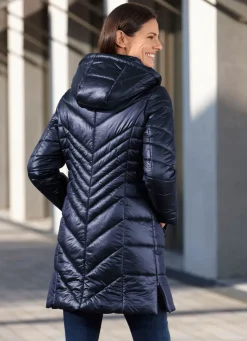 Kurzmantel mit Seitenschlitzen