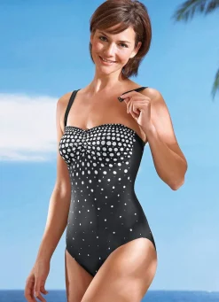 Laurina Badeanzug mit verstell- und abnehmbaren Trägern Softschalen und Halbkorsage