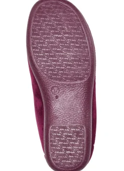 Laurina Hausschuh aus samtigen Textilmaterial