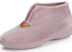 Laurina Hausschuh aus samtigen Textilmaterial