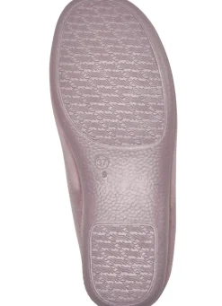 Laurina Hausschuh aus samtigen Textilmaterial