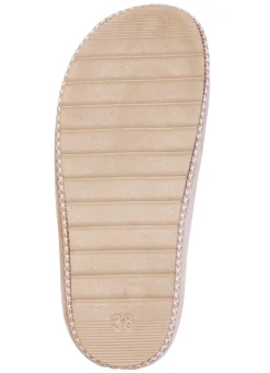 Laurina, klassische Damen-Hausschuhe, Weite G, mit gemusterter Bordüre