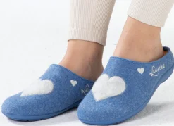 Laurina, klassische Damen-Hausschuhe, mit herausnehmbarem Fußbett