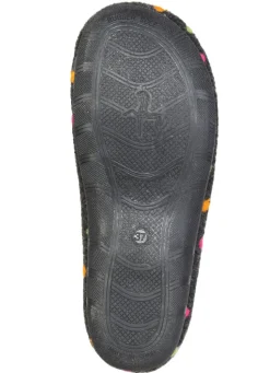 Laurina, klassische Damen-Hausschuhe, mit Pünktchen-Stickerei