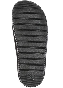 Laurina, klassische Damen-Hausschuhe, Weite G, mit gemusterter Bordüre