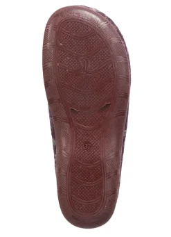 Laurina Pantoffel aus floral bedrucktem Filzmaterial