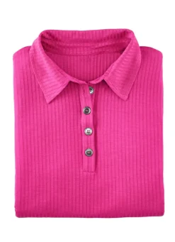 Laurina Poloshirt mit Knopfleiste