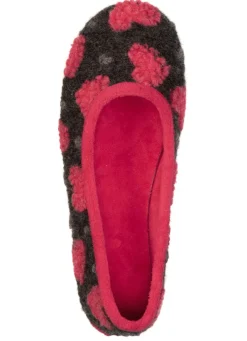 Laurina, stylische Damen-Ballerinas, mit Herzchen-Dessin