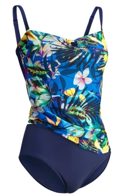 Laurina Tankini in Bandeauform mit verstell- und abnehmbaren Trägern