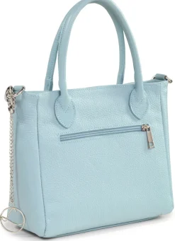 Laurina Tasche aus genarbtem Kalb-Nappaleder mit Zierkette