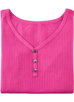 Laurina Trägershirt mit Zierknopfleiste