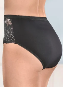 Laurina Viererpack Slips mit Elastikspitze