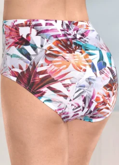 Laurina Viererpack Slips mit farbenfrohem Druckdessin