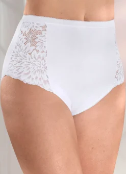 Laurina Viererpack Slips mit Elastikspitze