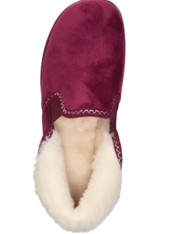 Laurina, warme Damen-Hausschuhe, mit Gummizug