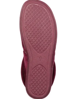 Laurina, warme Damen-Hausschuhe, mit Gummizug