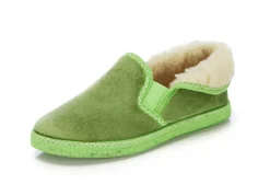 Laurina, warme Damen-Hausschuhe, mit Gummizug