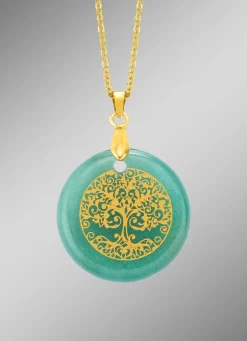 Lebensbaum-Anhänger mit Aventurin