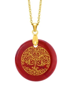 Lebensbaum-Anhänger mit Jaspis