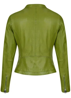 Lederjacke mit Stehkragen