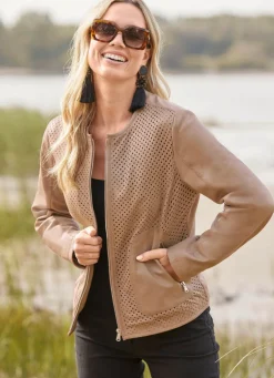 Lederkurzjacke von TIZIA