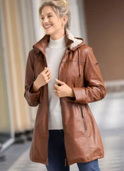 Lederkurzmantel von „Cabrini“