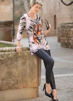 Leggings in feiner Glanz-Optik