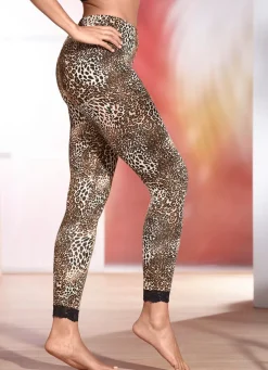 Leggings mit Leo-Print