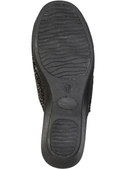 Leichte, Damen-Pantoletten, mit Klettverschluss