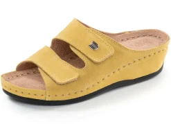 Leichte Damen-Pantoletten, Weite G, mit Klettverschluss