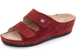 Leichte Damen-Pantoletten, Weite G, mit Klettverschluss