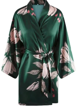 LingaDore Hausmantel in Kimonoform mit buntem Druckdessin