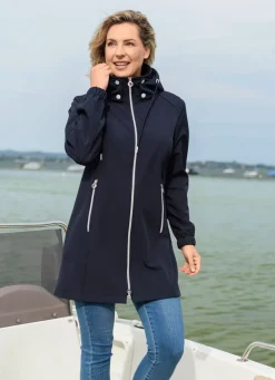 Longjacke aus Softshell