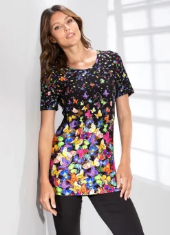 Longshirt mit farbbrillantem Inkjet-Druck