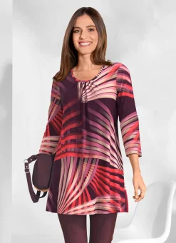 Longshirt mit rundem Halsausschnitt